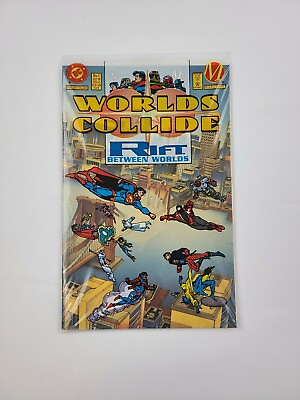 #ad 1994 DC Worlds Collide Rift Between Worlds No. 1 Milestone New Sealed $10.00