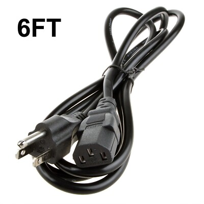 #ad 6ft 3 Prong AC Power Cord For Digital Ultrasonic Cleaner Jewelry Stainless Watch $3.85