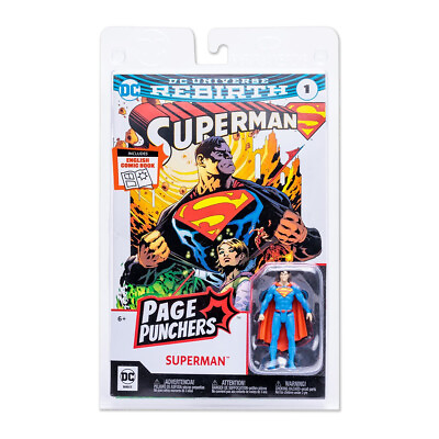 #ad Superman: Rebirth Superman Page Punchers Action Figure Plus Comic Book Set $14.87