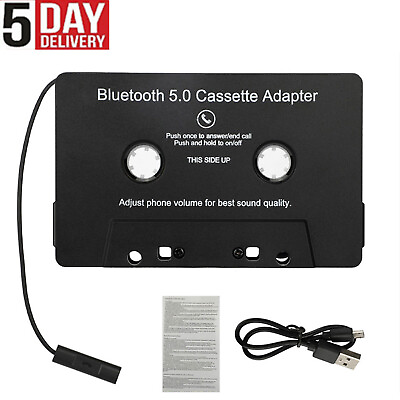 #ad Bluetooth 5.0 Car Audio Stereo Cassette Tape Adapter To Aux for iphone Samsung $10.59