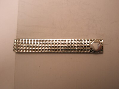 #ad 1 3 4quot; Engrave Ready Silver Tone MODERN Tie Bar Clip simple plain design $24.49