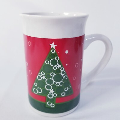 #ad Royal Norfolk Big Green Christmas Tree Holiday Coffee Mug 12oz Merry Christmas $8.00