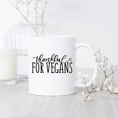 #ad Vegan Thanksgiving Mug Funny Vegan Mug Pro Animal Pro Life Vegan Gift Plant $16.99