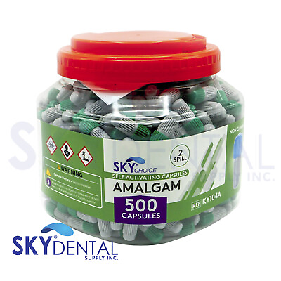 #ad Amalgam Dental Alloy 1 2 3 Spill Regular Set 500 or 50 Capsules $349.99