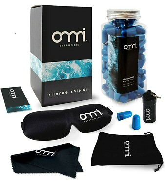 #ad Omni Essentials Silence Shields Sleep Kit 60 Pairs of Ultra Soft Earplugs USA $23.90
