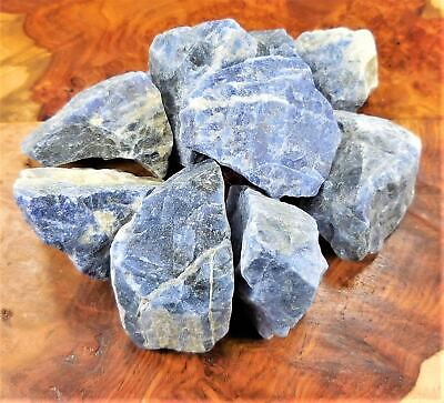 #ad Rough Blue Sodalite 8 oz Half Pound Raw Stones Natural Gemstones Crystals $10.60