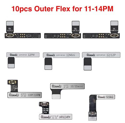 #ad QianLi iCopy Apollo Bulk 10 8pcs Tag on Battery Flex Cables For iPhone 11 14PM $109.99
