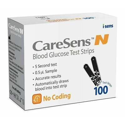 #ad CareSens N Blood Glucose 100 TEST STRIPS EXPIRY JUL 25 100% genuine Product $16.90
