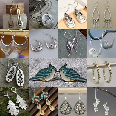 #ad Women Boho Retro 925 Silver Ear Hook Earrings Drop Dangle Wedding Party Jewelry C $2.71