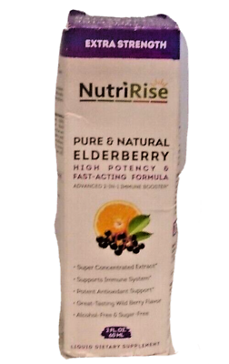 #ad Black Elderberry amp; Vitamin C Syrup Drops Natural Berry Flavor Immune Support 2oz $8.00