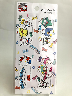 #ad Hello Kitty Stickers Sheet 50th Anniversary Japan Limited Daiso 38507 $0.99
