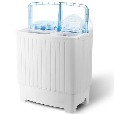 #ad #ad Portable Mini Compact Twin Tub Washing Machine 17.6lbs Washer and Dryer Laundry $116.58