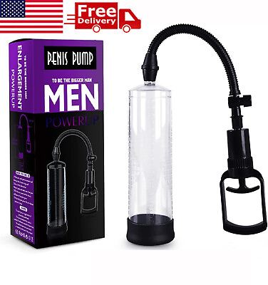 #ad #ad Vacuum Penis Pump for Male ED Enhancement Erectile Enlargement Penis Enlarger BG $10.91