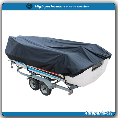 #ad 600D Boat Cover Heavy Marine Grade Polyester Canvas Trailerable Waterproof US $75.81