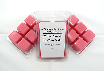 #ad Winter Sweets Scented Soy Wax Melts 6 Cavity Clamshell Tart Melt $3.25