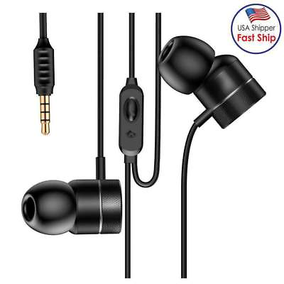 #ad 3.5mm In Ear Style Wire Control Earphone Headphone Headset For Smartphone $16.95