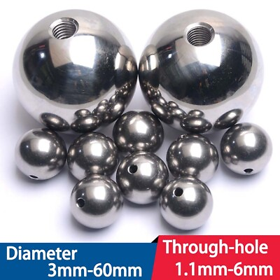 #ad Stainless Steel Beads Round External Diameter 3mm 60mm Through hole 1.1mm 6mm $213.01