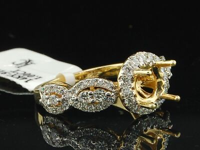 #ad Diamond Semi Mount Infinity Engagement Ring 14k Yellow Gold Wedding Bridal 1 Ct. $1299.99