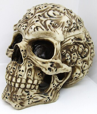 #ad 6.5quot; Tall Decorative Skull#x27;s Soul Spirit Table Sculptural Box Home Accent $52.00