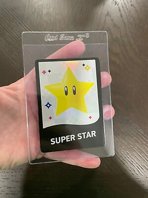 #ad Super Mario Bros. Wonder Trading Card In Hand Exclusive SUPER STAR HOLOFOIL $14.99