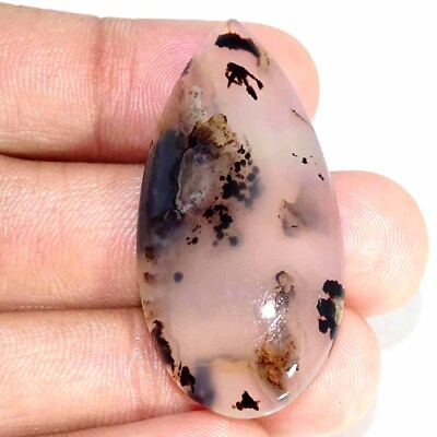 #ad 45.60Cts Natural Montana Agate Pear Cabochon Loose Gemstone 22x45x6mm $8.99