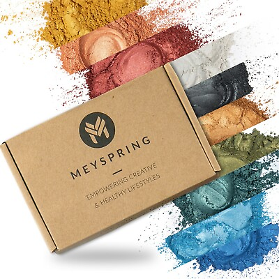 #ad MEYSPRING 2Tone Collection Mica Powder Set Epoxy Resin Color Pigment Resin Dye $19.99