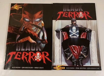 #ad Lot Of 2 Dynamite Black Terror Volumes 1 2 Graphic Novels Paperback Alex Ross $18.95