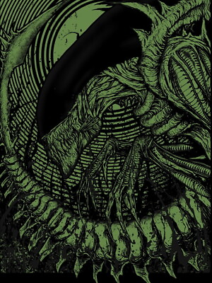 #ad V1001 Alien Movie Green Black Artwork Aliens Art Decor WALL POSTER PRINT $29.95