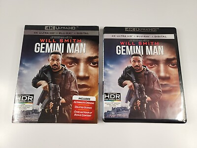 #ad Gemini Man: with Slipcover 4K UHD Blu ray Digital 2020 Like New *Read Descr⤵ $14.99