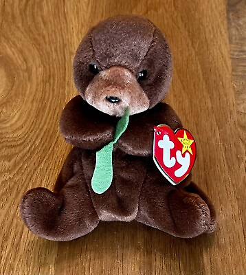 #ad TY Beanie Babies Collection SEAWEED The OTTER Error w 1996 Tag amp; 1995 Label NWT $8.95