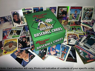#ad Repacked Wax 36 Pack Vintage Baseball Card Wax Box Cards From 1950s to Today $99.99