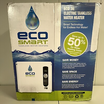 #ad Ecosmart Electric Tankless Water Heater 36kw 240V ECO 36 New Factory Sealed $427.46
