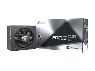 #ad Seasonic FOCUS PX 850 850W 80 Platinum Full Modular ATX Power Supply PSU $121.99