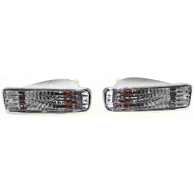 #ad Turn Signal Light Set For 96 98 Toyota 4Runner with Bulb Front Diamond Design $40.29