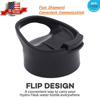 #ad Replacement Flip Lid For Hydro Flask Wide Mouth Water Bottle Coffee Lid Black $8.49