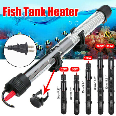 #ad 25W 300W Submersible Aquarium Heater with Cover Guard Anti Explosion Fish Tank $10.99