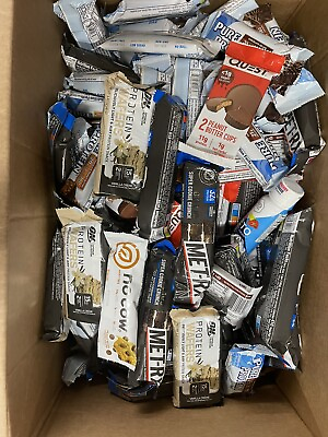 #ad Lot of 120 Assorted Protein amp; Energy Bars. Collagen Brownie Eat Me Guilt Free $71.99