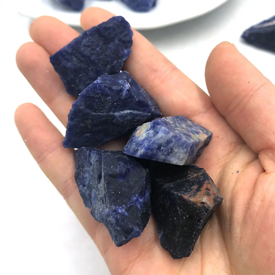 #ad Blue Sodalite Rough Quartz Crystal Healing Mineral Raw Gemstone Energy Natural $11.95