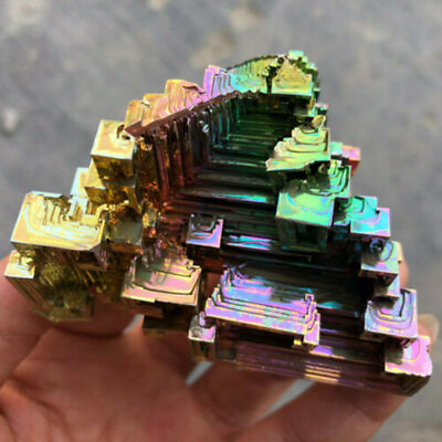#ad 2x Natural Rainbow Titanium Bismuth Quartz Crystal Specimen Mineral Rare Rock $14.59