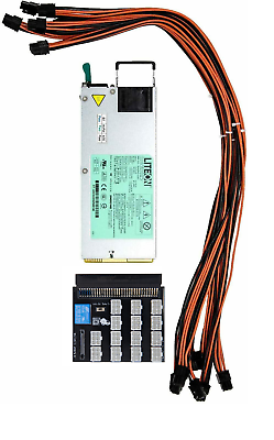 #ad 1100w Platinum Rated 94% 9 PCI 6 to 6 pin PCI cables Power Supply Kit $124.99