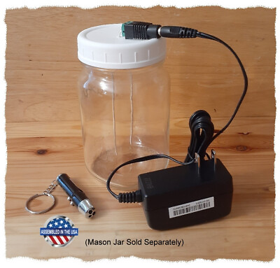#ad Colloidal Silver Generator Kit 99.99% Simple Health Products Mason Jar Sm.Wht $46.00