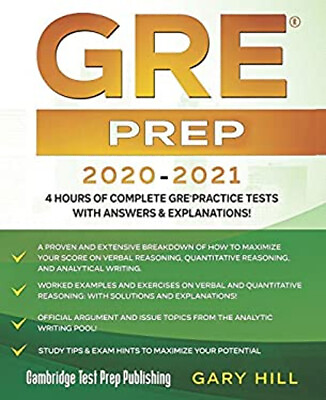 #ad GRE Prep 2020 2021 : 4 Hours of Complete GRE Practice Tests with $8.80