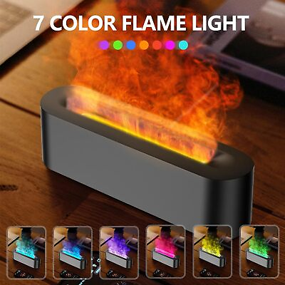 #ad 150ml USB Air Humidifier Timer Essential Oil Aroma Diffuser 7 Color 3D Flame USA $16.99
