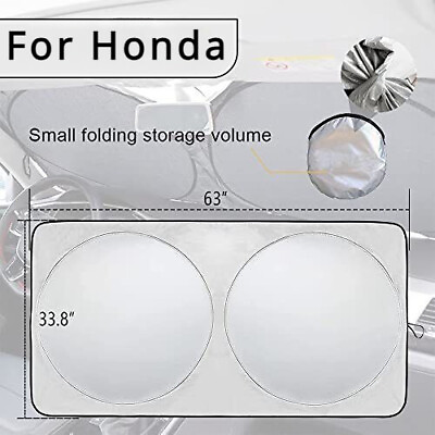 #ad For Honda Windshield Sun Visor Foldable Car Window Sunshade UV Sun Block Cover $9.29