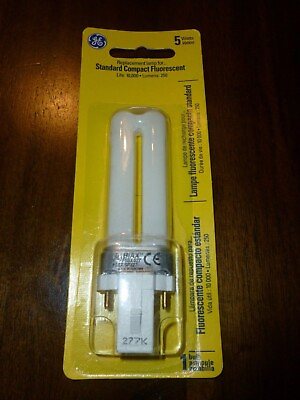 #ad GE Biax S 5 Watt Compact Fluorescent Lamp Light Bulb New INCLUDES 7 $25.00