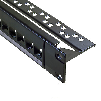 #ad Blank 24 Port Patch Panel Rackmount with Backbar Wire Manager USA Seller $16.25