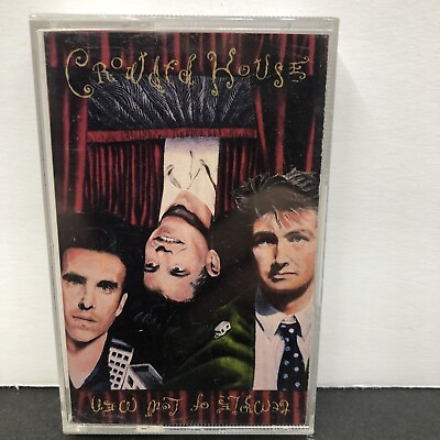 #ad CROWDED HOUSE TEMPLE OF LOW MEN 1988 VINTAGE CASSETTE TAPE USED $6.95