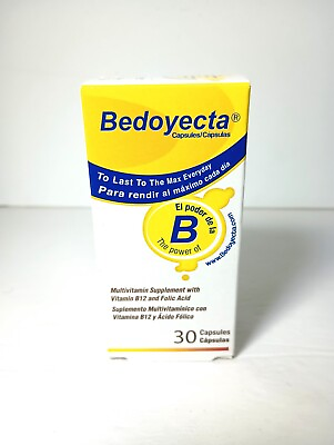 #ad Bedoyecta Multivitamin with Vitamin B12 and Folic Acid 30 Capsules $19.95
