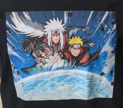 #ad S Naruto And Jiraiya Using Blue Chi Together mens Small T Shirt Graphic $37.99