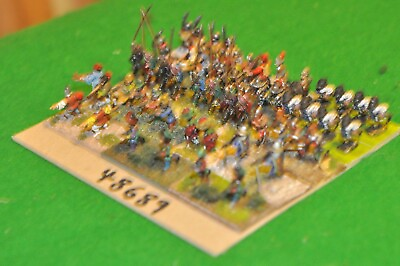 #ad 15mm renaissance generic mixed painted 50 figs inf 48689 GBP 45.00
